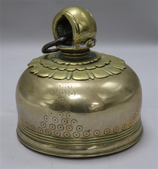 A Tibetan bronze bell
